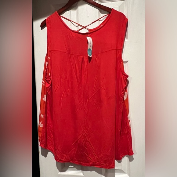 Fortune + Ivy stitch fix Kason split neck blouse size 2X NEW with tags - Picture 3 of 7